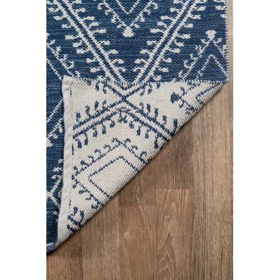 Rug, Erin Gates, Easton, EAS-1, Navy, 7'6" X 9'6", 39895