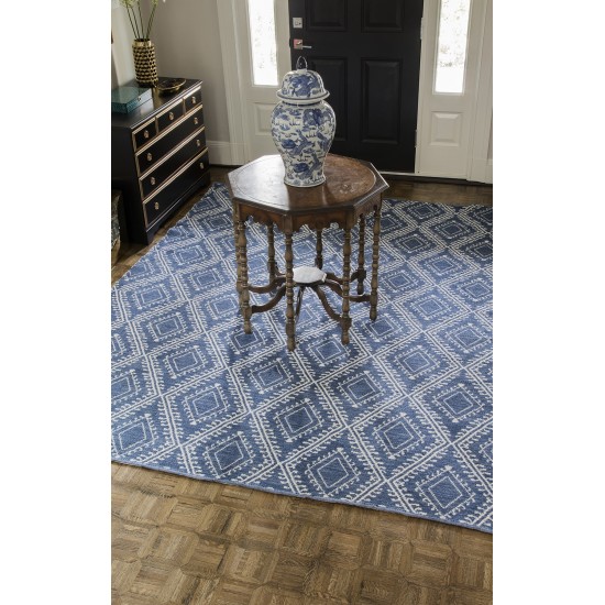 Rug, Erin Gates, Easton, EAS-1, Navy, 7'6" X 9'6", 39895