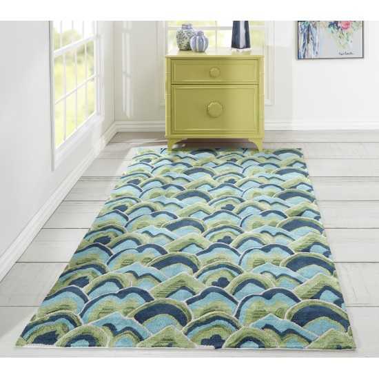 Rug, Madcap Cottage, Embrace Adventure, EMB-1, Green, 5' X 8', 43707