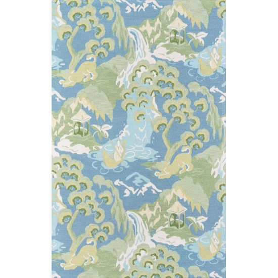 Rug, Madcap Cottage, Embrace Adventure, EMB-2, Blue, 3' X 5', 43705