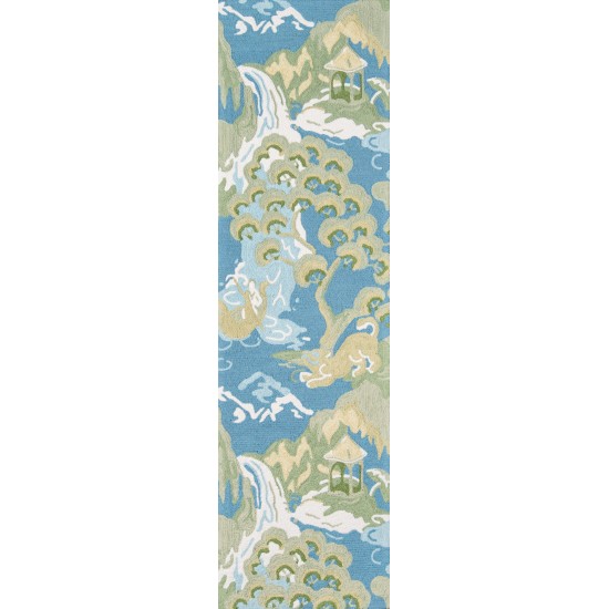 Rug, Madcap Cottage, Embrace Adventure, EMB-2, Blue, 8' X 10', 43712