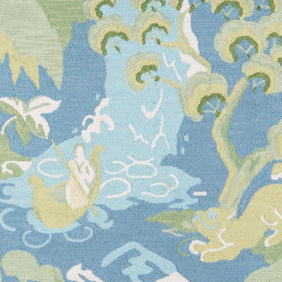 Rug, Madcap Cottage, Embrace Adventure, EMB-2, Blue, 8' X 10', 43712