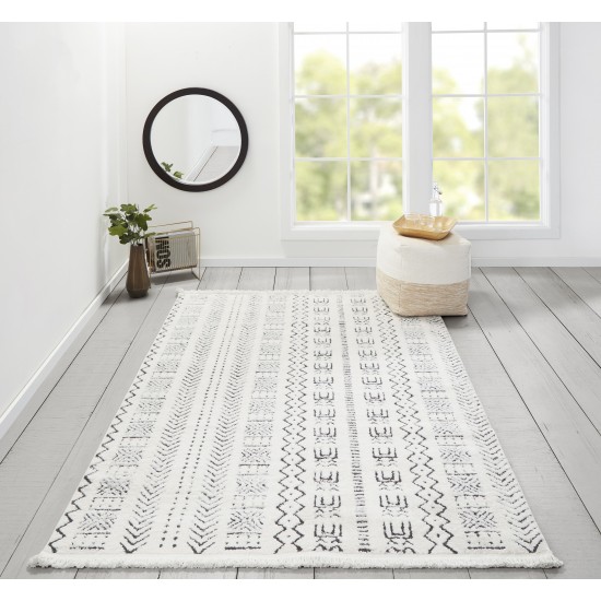 Rug, Novogratz, Ferris, FRR-2, Ivory, 2'3" X 7'6" Runner, 46147