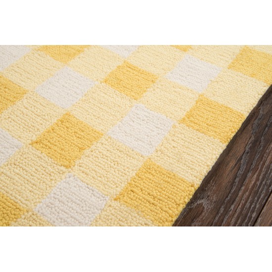 Rug, Momeni, Geo, GEO31, Yellow, 2' X 3', 29923