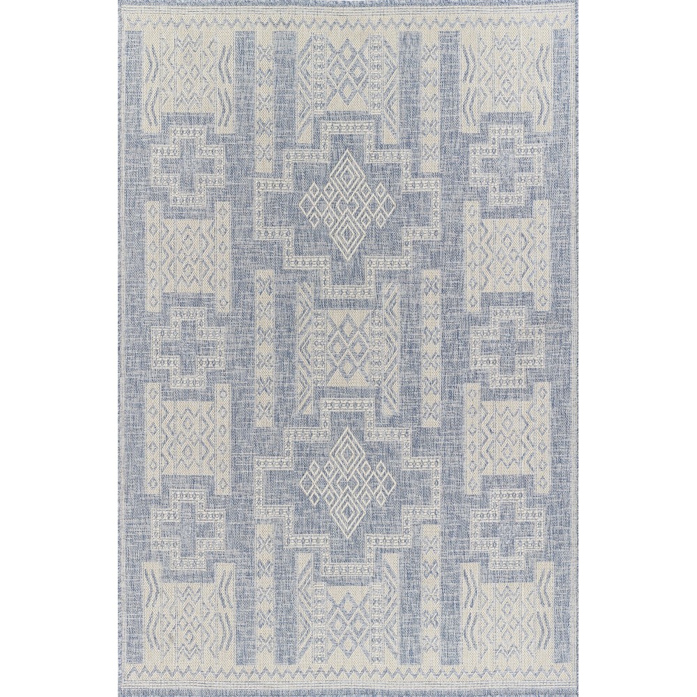 Rug, Momeni, Hampton, HAM10, Blue, 2'7" X 7'6" Runner, 48476