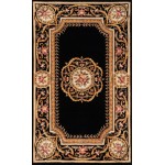 Rug, Momeni, Harmony India, HAI12, Black, 2' X 3', 45787