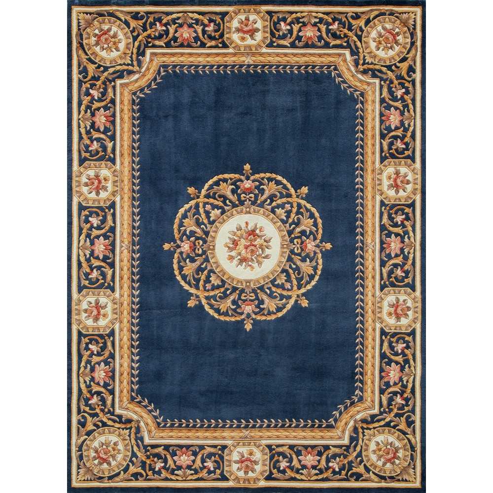 Rug, Momeni, Harmony India, HAI12, Blue, 6' X 6' Octagon, 45821