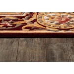 Rug, Momeni, Harmony India, HAI12, Burgundy, 4' X 4' Round, 45838