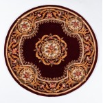 Rug, Momeni, Harmony India, HAI12, Burgundy, 4' X 4' Round, 45838