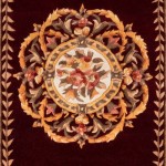 Rug, Momeni, Harmony India, HAI12, Burgundy, 4' X 4' Round, 45838