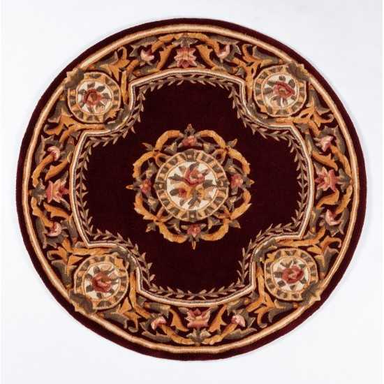 Rug, Momeni, Harmony India, HAI12, Burgundy, 5' X 8', 45811