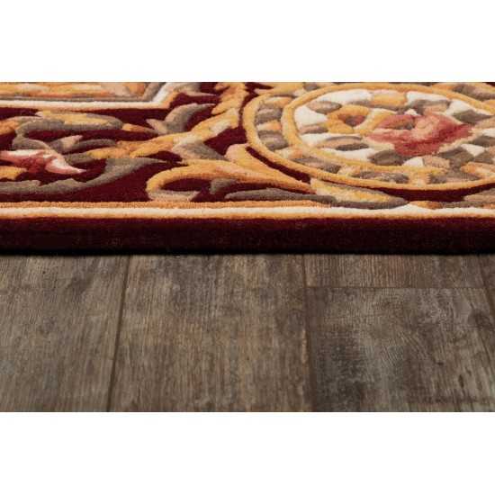 Rug, Momeni, Harmony India, HAI12, Burgundy, 8' X 11', 45829