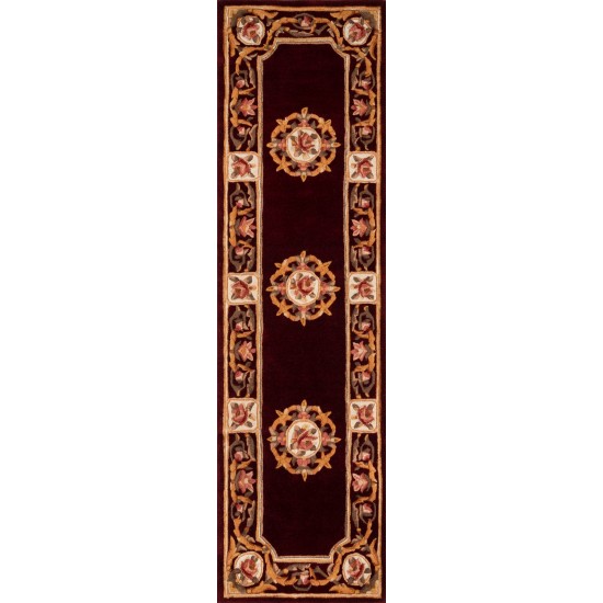 Rug, Momeni, Harmony India, HAI12, Burgundy, 8' X 11', 45829