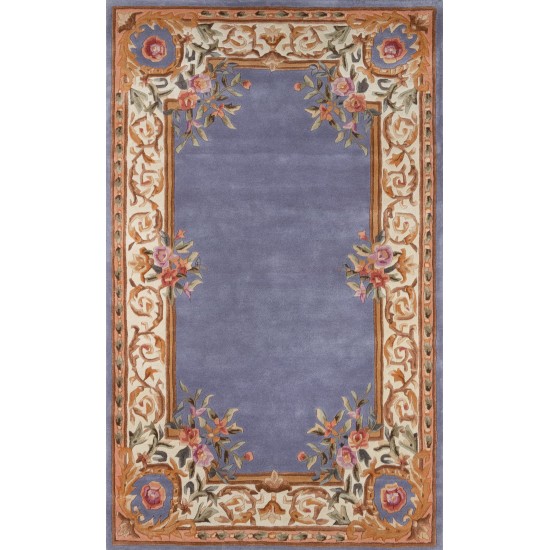 Rug, Momeni, Harmony India, HAI-7, Blue, 2' X 3', 45780