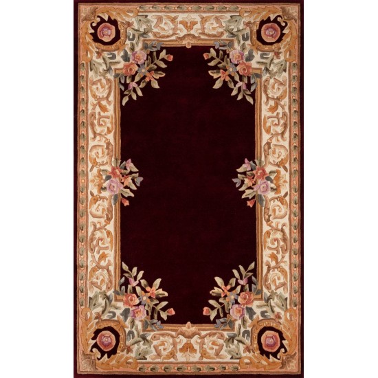 Rug, Momeni, Harmony India, HAI-7, Burgundy, 3'6" X 5'6", 45800