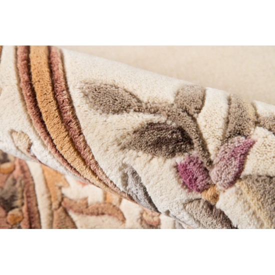 Rug, Momeni, Harmony India, HAI-7, Ivory, 6' X 6' Octagon, 45817