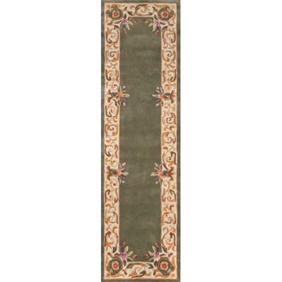 Rug, Momeni, Harmony India, HAI-7, Sage, 2'3" X 8' Runner, 45788