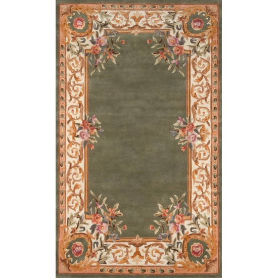 Rug, Momeni, Harmony India, HAI-7, Sage, 5' X 8', 45806