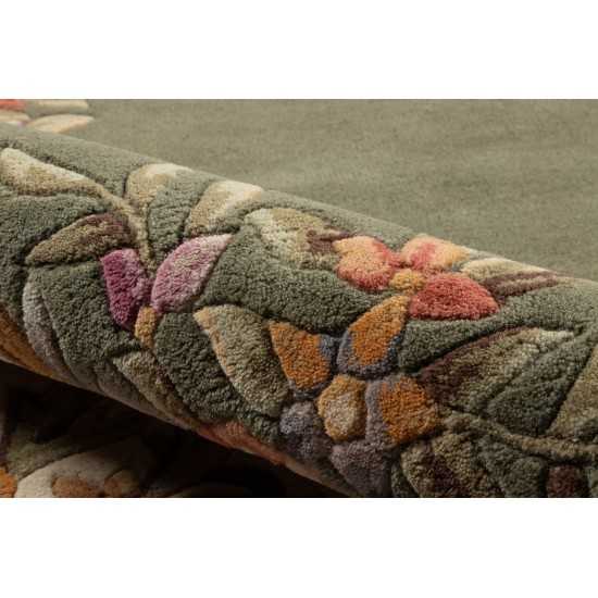 Rug, Momeni, Harmony India, HAI-7, Sage, 5' X 8', 45806