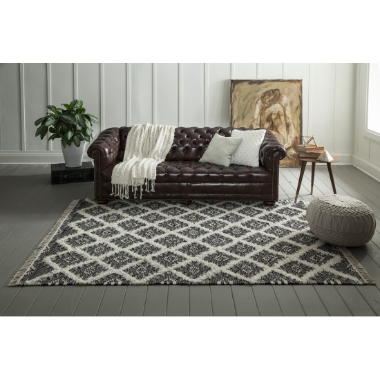 Rug, Momeni, Harper, HAR-1, Black, 3' X 5', 40234