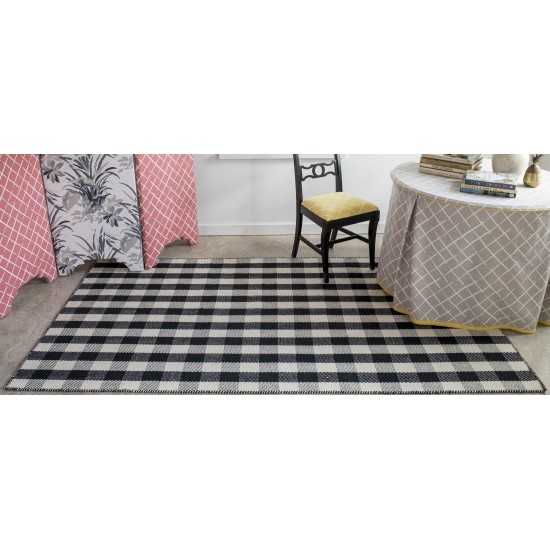 Rug, Madcap Cottage, Highland Fling, HGH-1, Black, 5' X 7'6", 43294