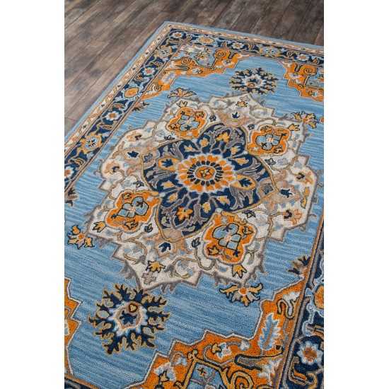 Rug, Momeni, Ibiza, IBI-1, Blue, 2' X 3', 40478