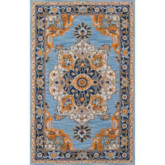 Rug, Momeni, Ibiza, IBI-1, Blue, 2'3" X 7'10" Runner, 40492