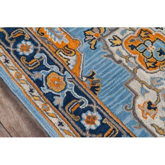 Rug, Momeni, Ibiza, IBI-1, Blue, 2'3" X 7'10" Runner, 40492