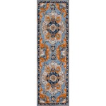 Rug, Momeni, Ibiza, IBI-1, Blue, 2'3" X 7'10" Runner, 40492