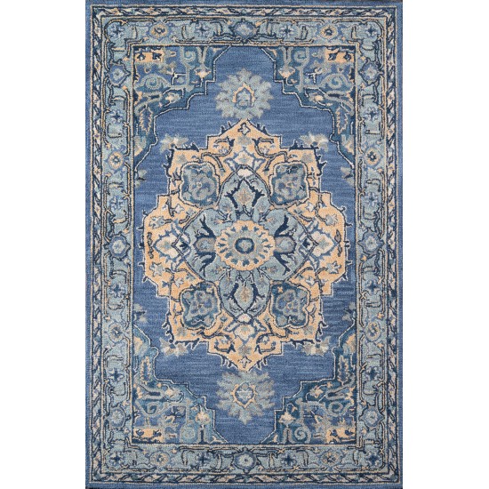 Rug, Momeni, Ibiza, IBI-1, Denim, 2'3" X 7'10" Runner, 40491