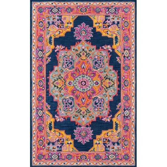 Rug, Momeni, Ibiza, IBI-1, Navy, 2'3" X 7'10" Runner, 40490