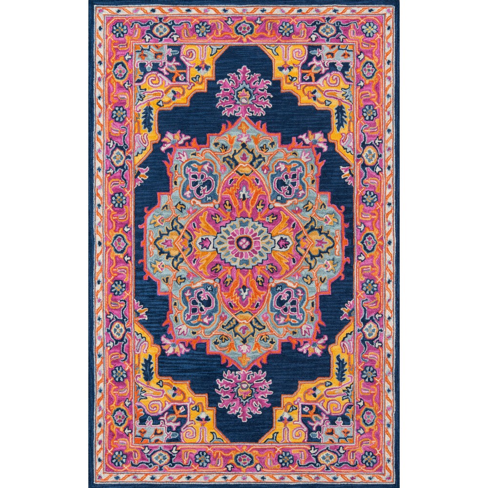 Rug, Momeni, Ibiza, IBI-1, Navy, 2'3" X 7'10" Runner, 40490