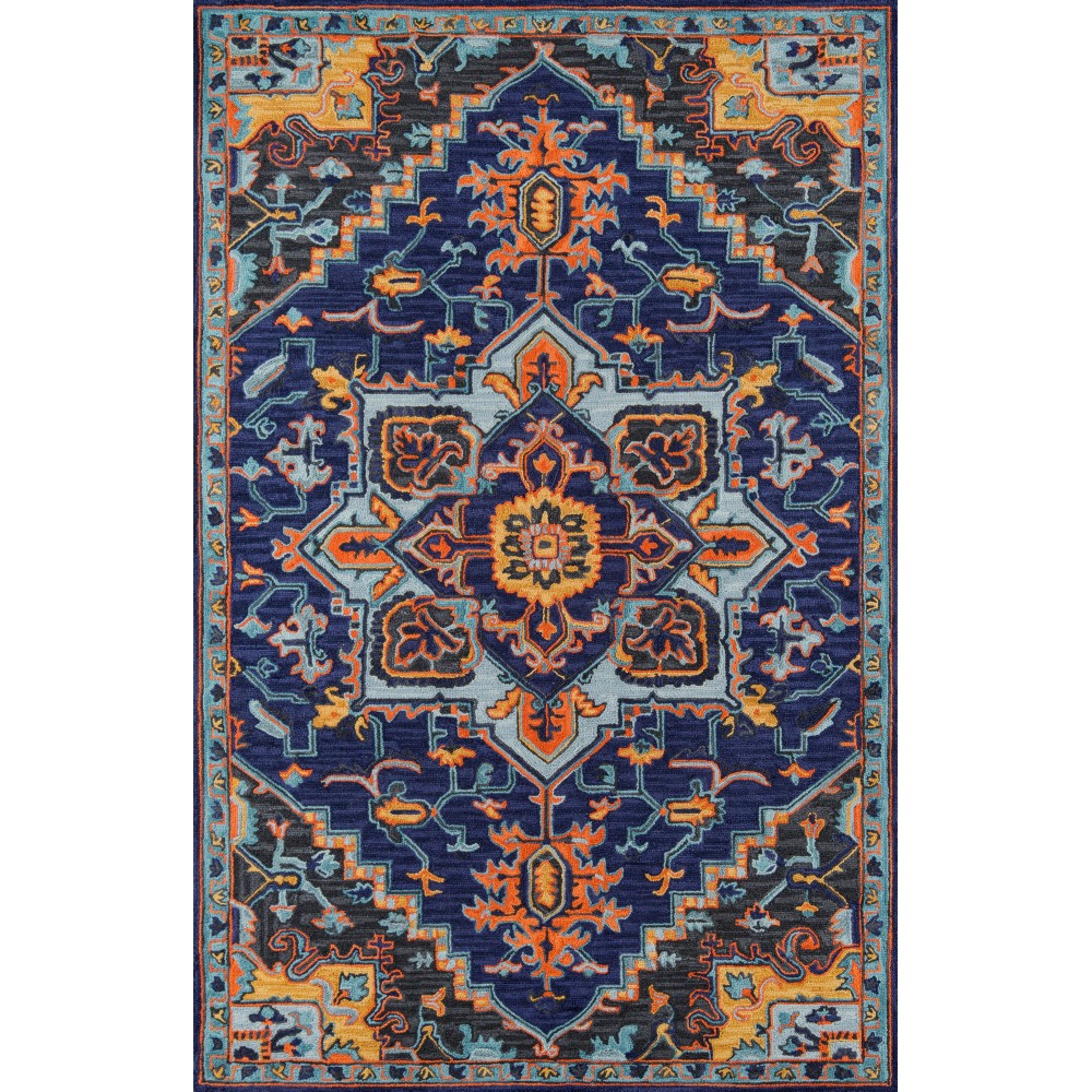 Rug, Momeni, Ibiza, IBI-2, Navy, 2'3" X 7'10" Runner, 40493