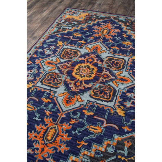 Rug, Momeni, Ibiza, IBI-2, Navy, 2'3" X 7'10" Runner, 40493