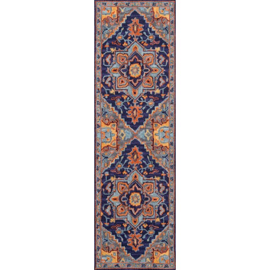Rug, Momeni, Ibiza, IBI-2, Navy, 5' X 8', 40508