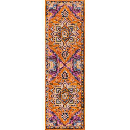Rug, Momeni, Ibiza, IBI-2, Orange, 6' X 9', 40520