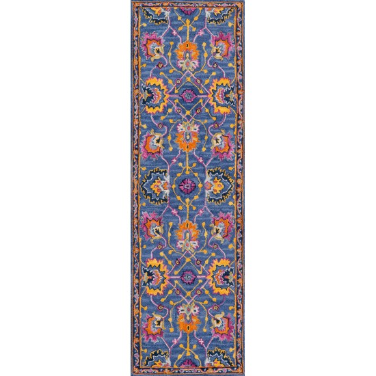 Rug, Momeni, Ibiza, IBI-3, Blue, 2'3" X 7'10" Runner, 40488