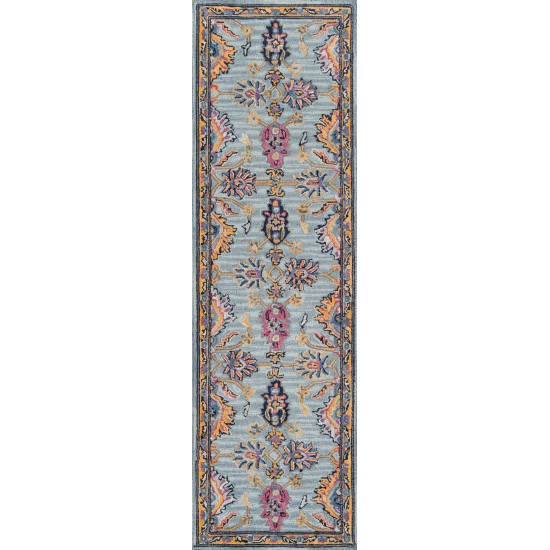 Rug, Momeni, Ibiza, IBI-4, Blue, 2'3" X 7'10" Runner, 40487