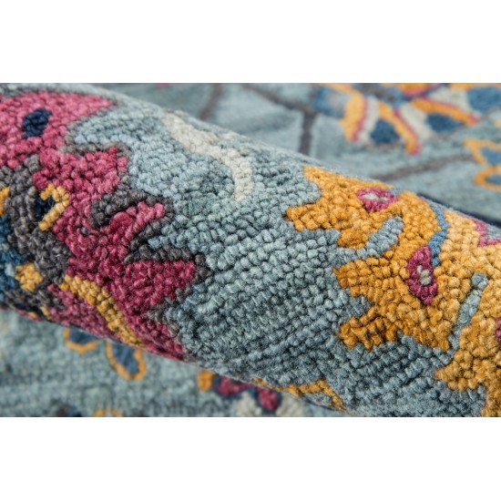 Rug, Momeni, Ibiza, IBI-4, Blue, 5' X 8', 40513