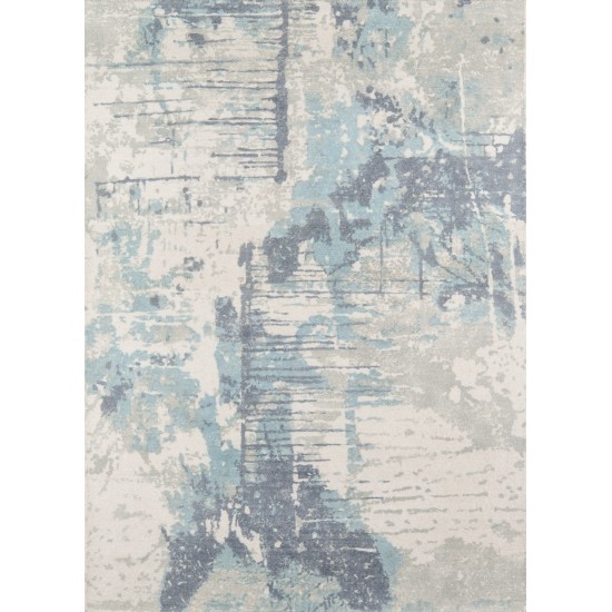 Rug, Momeni, Illusions, IL-04, Blue, 2'3" X 8' Runner, 40677