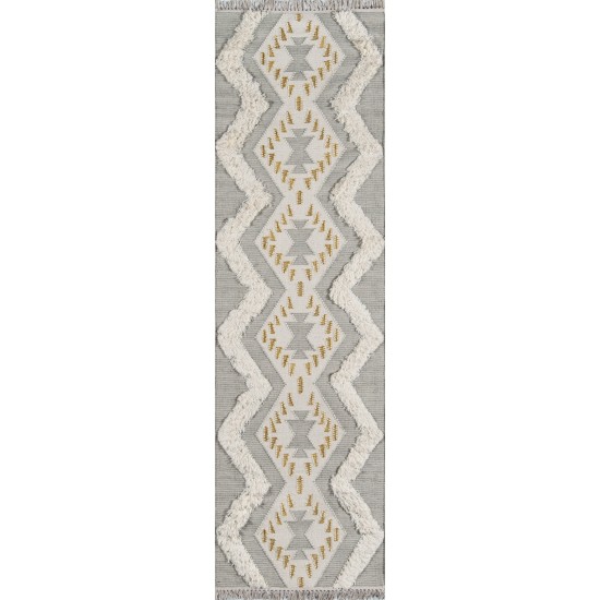 Rug, Novogratz, Indio, IND-1, Grey, 2' X 3', 42364