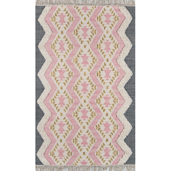 Rug, Novogratz, Indio, IND-1, Pink, 2' X 3', 42365