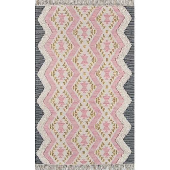 Rug, Novogratz, Indio, IND-1, Pink, 7'6" X 9'6", 42401