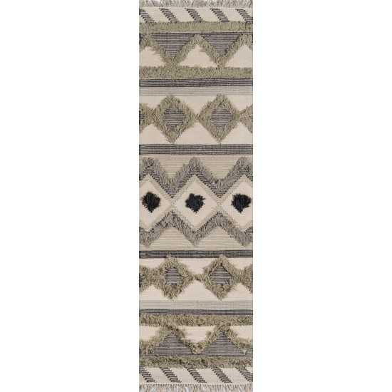 Rug, Novogratz, Indio, IND-4, Sage, 2'3" X 7'10" Runner, 42377