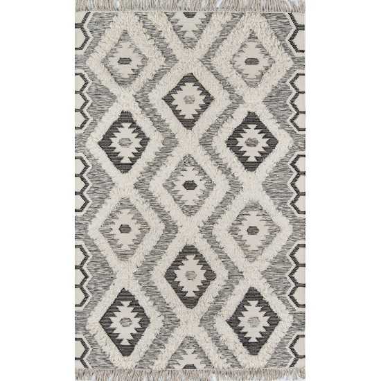 Rug, Novogratz, Indio, IND-5, Black, 2' X 3', 42369