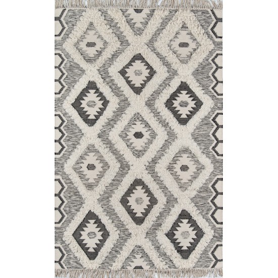 Rug, Novogratz, Indio, IND-5, Black, 3' X 5', 42387