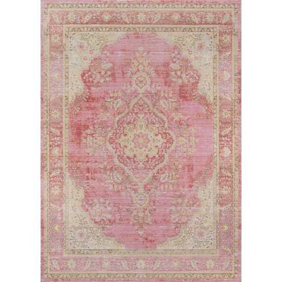 Rug, Momeni, Isabella, ISA-1, Pink, 2'7" X 8' Runner, 39121