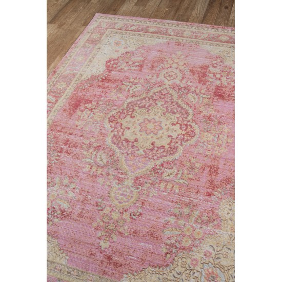 Rug, Momeni, Isabella, ISA-1, Pink, 2'7" X 8' Runner, 39121