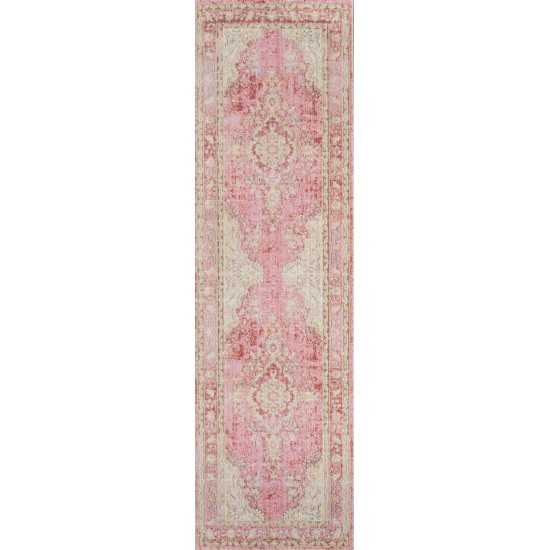 Rug, Momeni, Isabella, ISA-1, Pink, 2'7" X 8' Runner, 39121