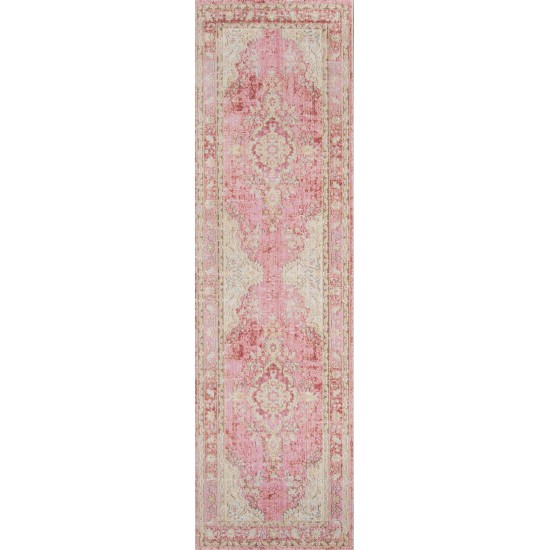 Rug, Momeni, Isabella, ISA-1, Pink, 4' X 6', 39039